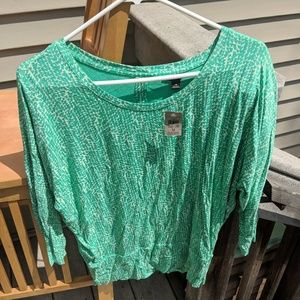 Teal dress blouse flattering fit